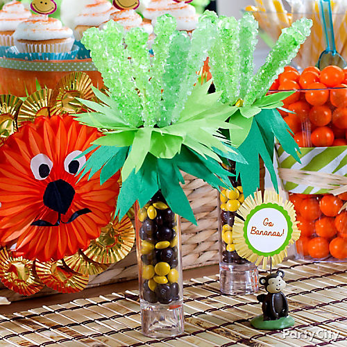 Party City Safari Theme Baby Shower
 DIY Jungle Theme Baby Shower Candy Favors Idea Party City