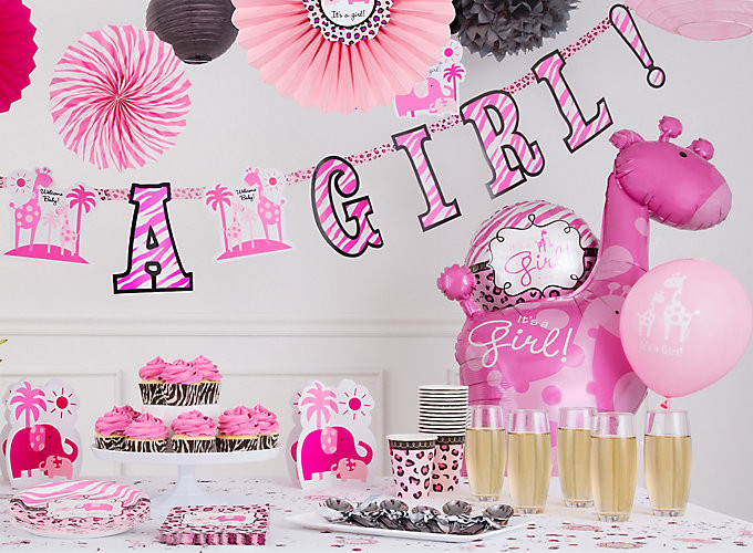 Party City Safari Theme Baby Shower
 Pink Safari Girl s Baby Shower Ideas Party City