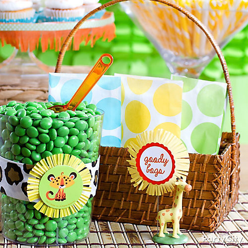 Party City Safari Theme Baby Shower
 Jungle Theme Baby Shower Favor Bags Idea Party City