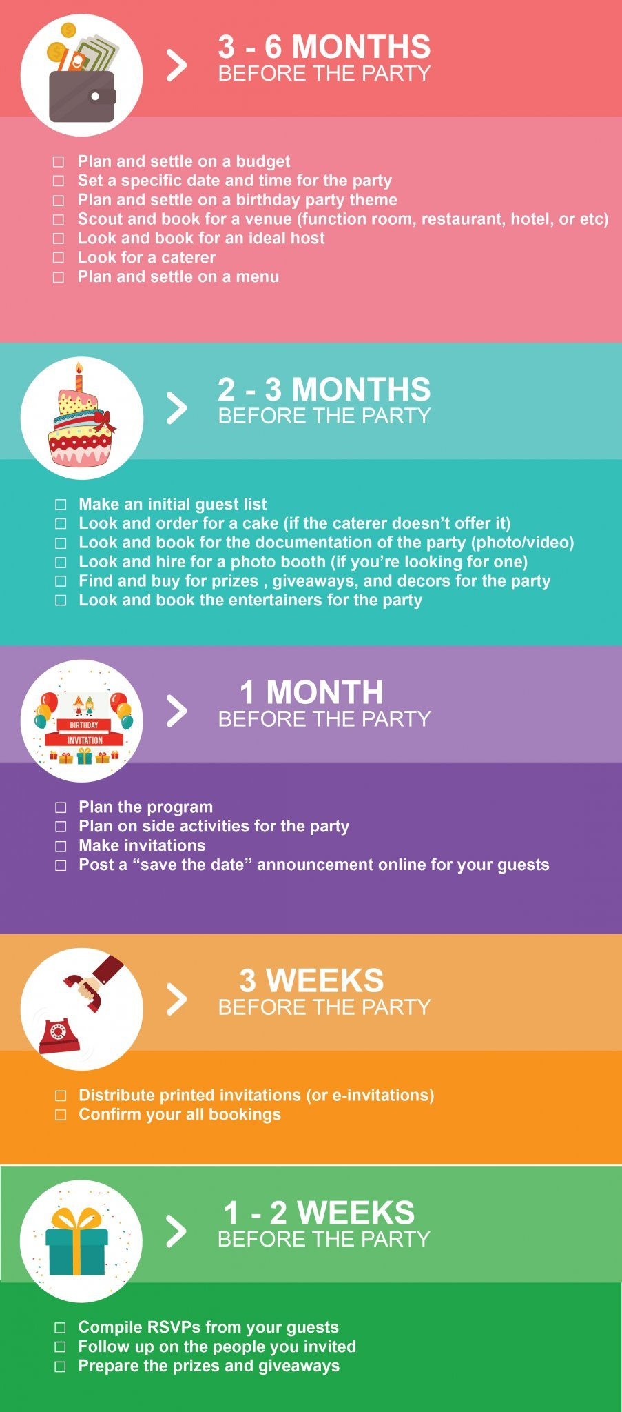 Party Plan For Kids
 Kids’ Party Planning Checklist