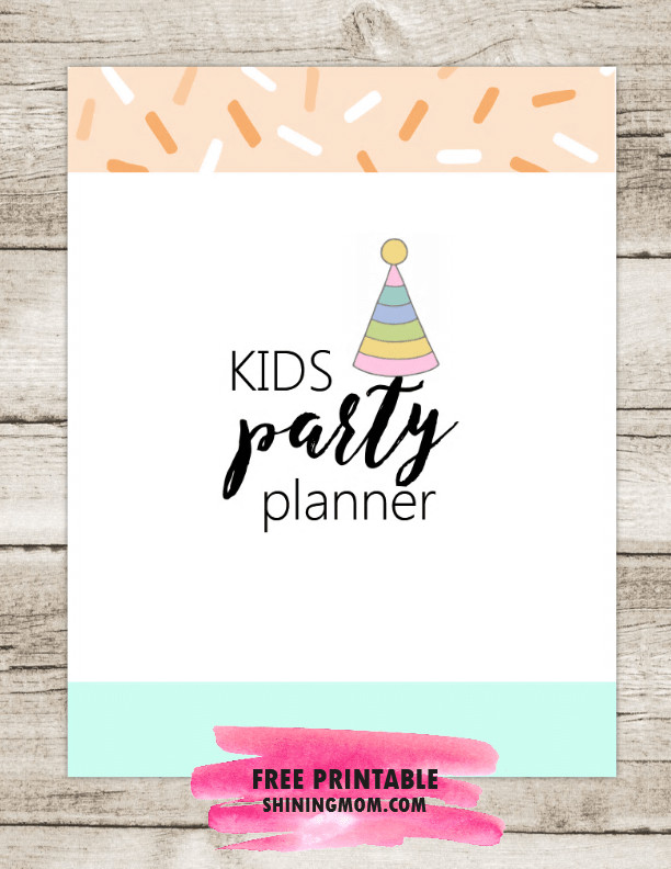 Party Plan For Kids
 Awesome Kids Party Planner FREE