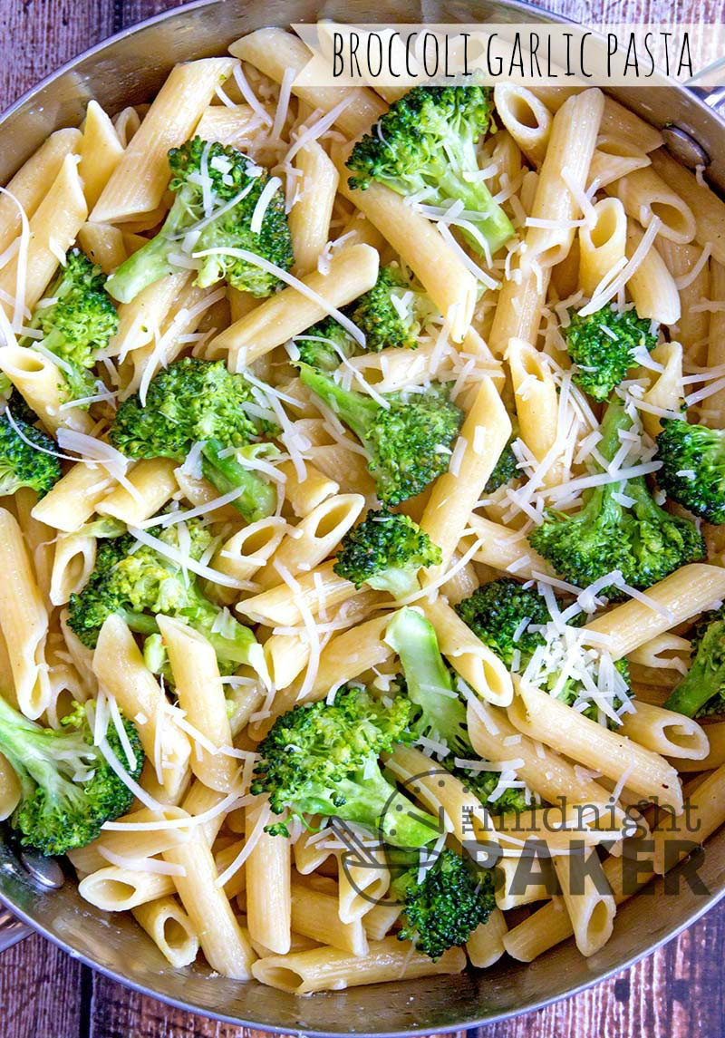 Pasta And Broccoli
 Broccoli Garlic Pasta The Midnight Baker