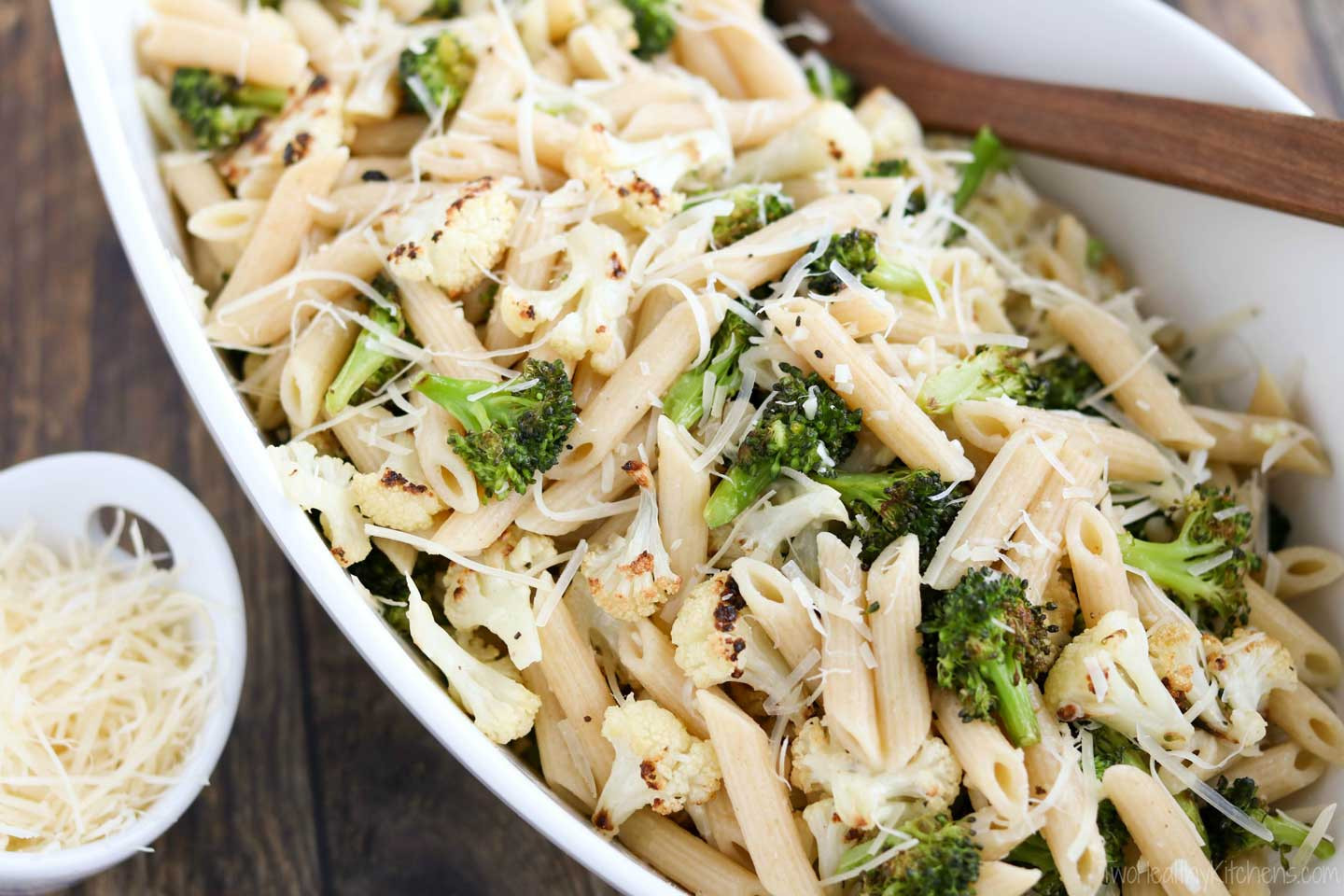 Pasta And Broccoli
 Roasted Broccoli and Cauliflower Pasta with Parmesan