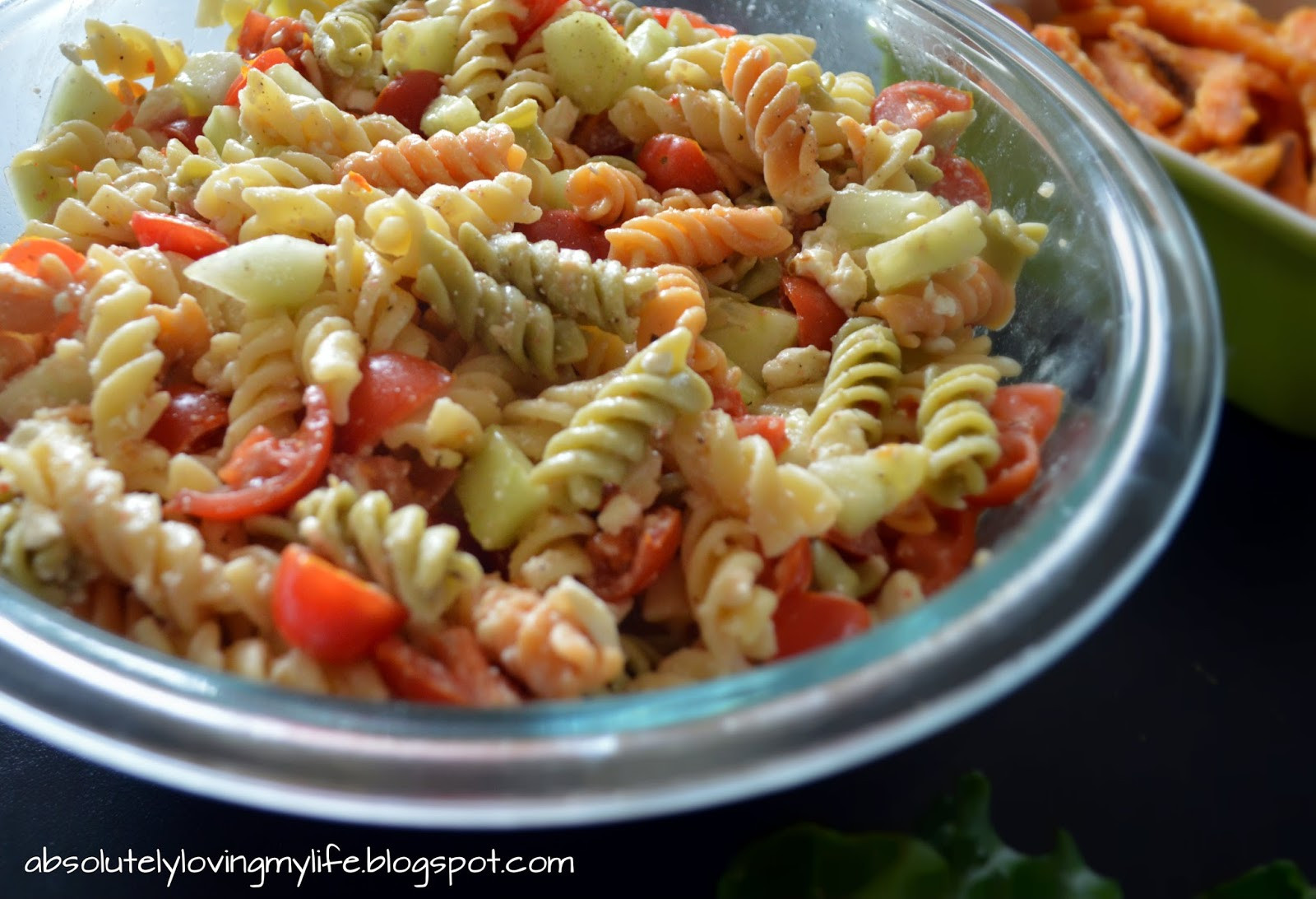 Pasta Salad With Italian Dressing And Cucumbers
 Loving Life Italian Pasta Salad with Cucumbers and Tomatoes