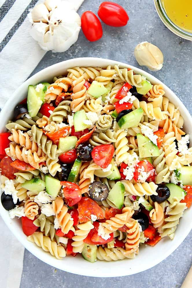 Pasta Salad With Italian Dressing And Cucumbers
 pasta salad with italian dressing and cucumbers