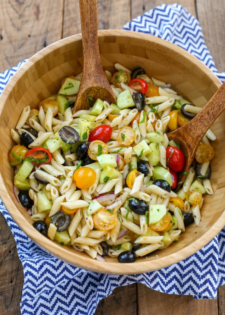 Pasta Salad With Italian Dressing And Cucumbers
 Italian Penne Pasta Salad