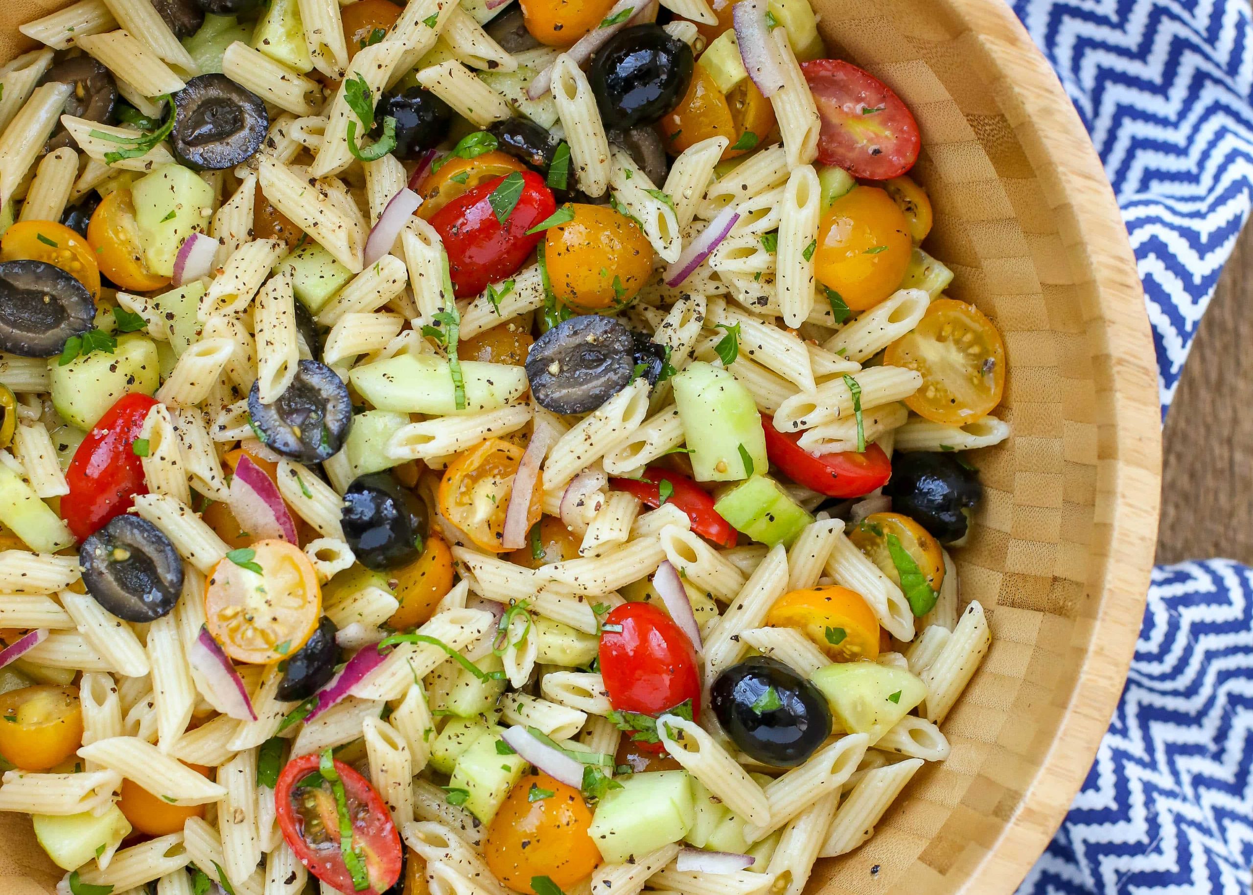 Pasta Salad With Italian Dressing And Cucumbers
 Italian Penne Pasta Salad