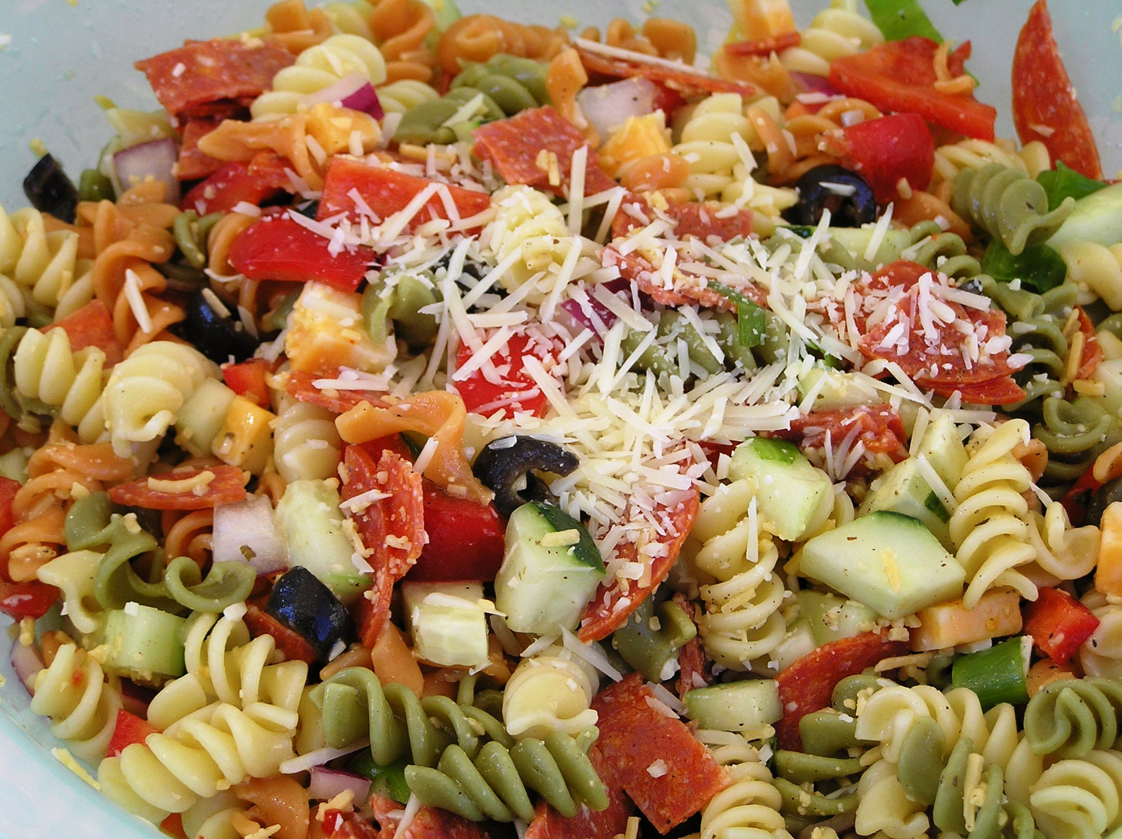 Pasta Salad With Pepperoni
 pasta salad