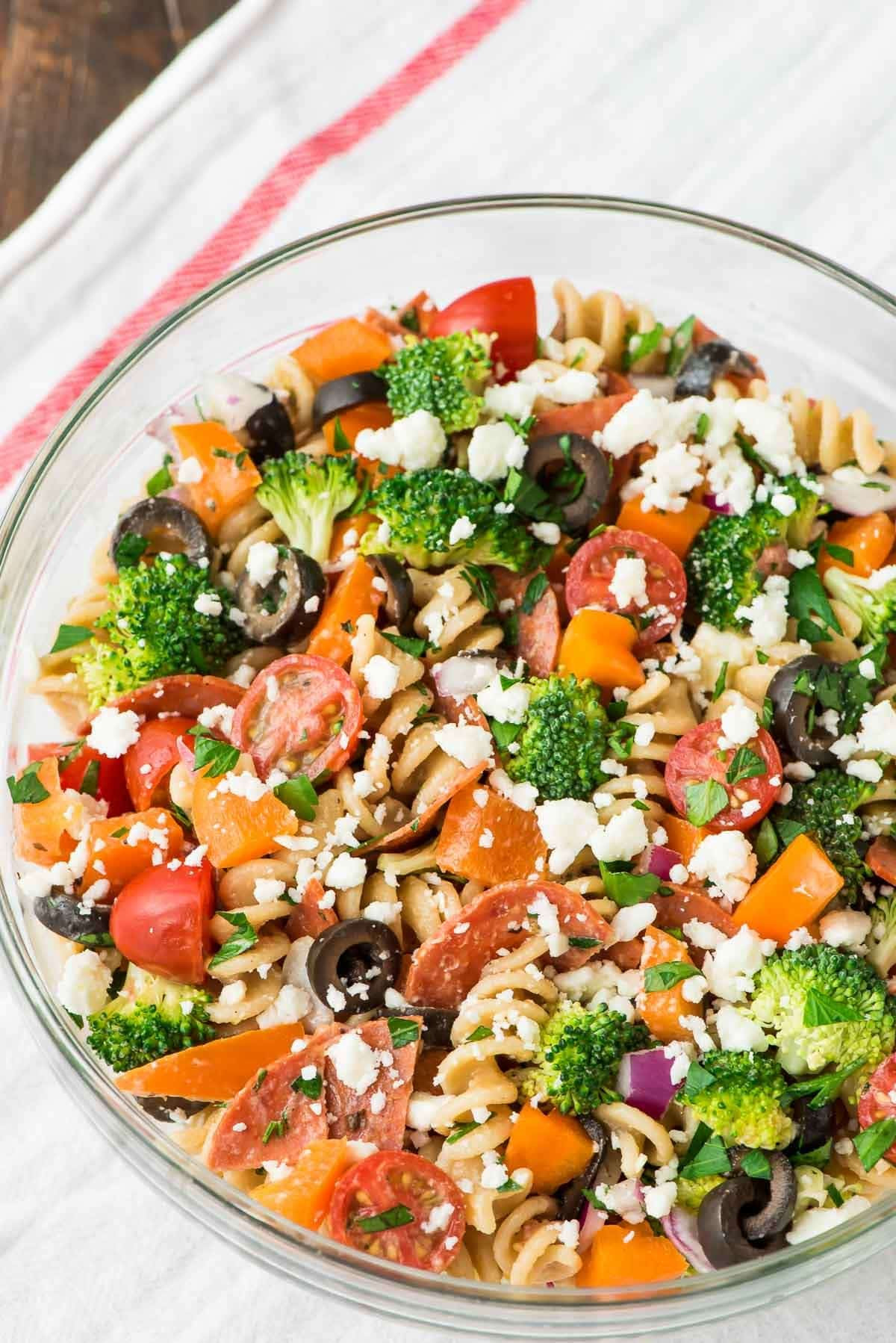 Pasta Salad With Pepperoni
 Healthy Pepperoni Pasta Salad