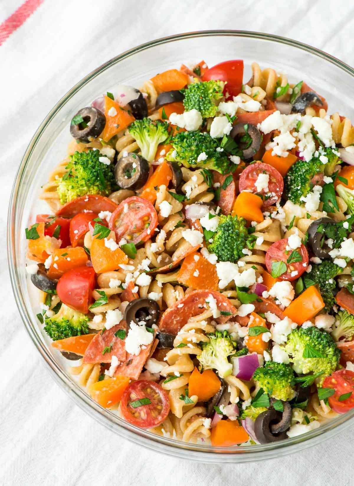 Pasta Salad With Pepperoni
 Healthy Pepperoni Pasta Salad