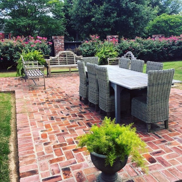 Patio Backyard Ideas
 Top 50 Best Brick Patio Ideas Home Backyard Designs