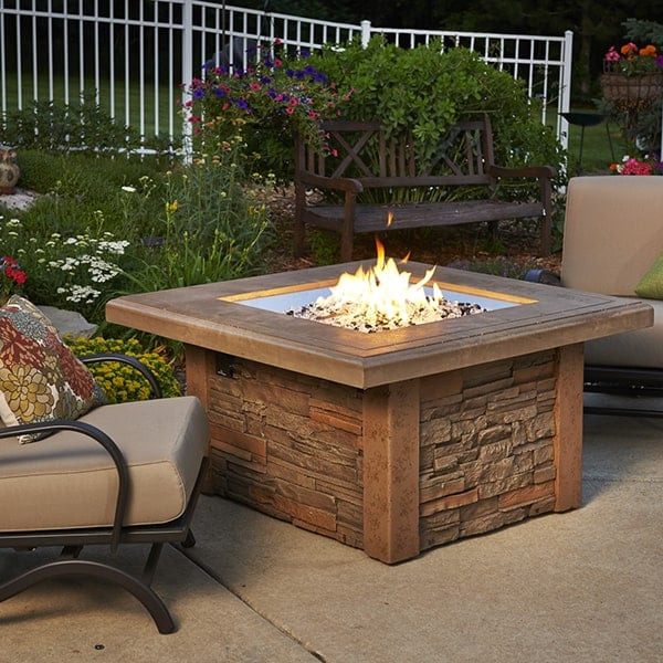 Patio Table With Fire Pit
 Sierra Fire Pit Table Square