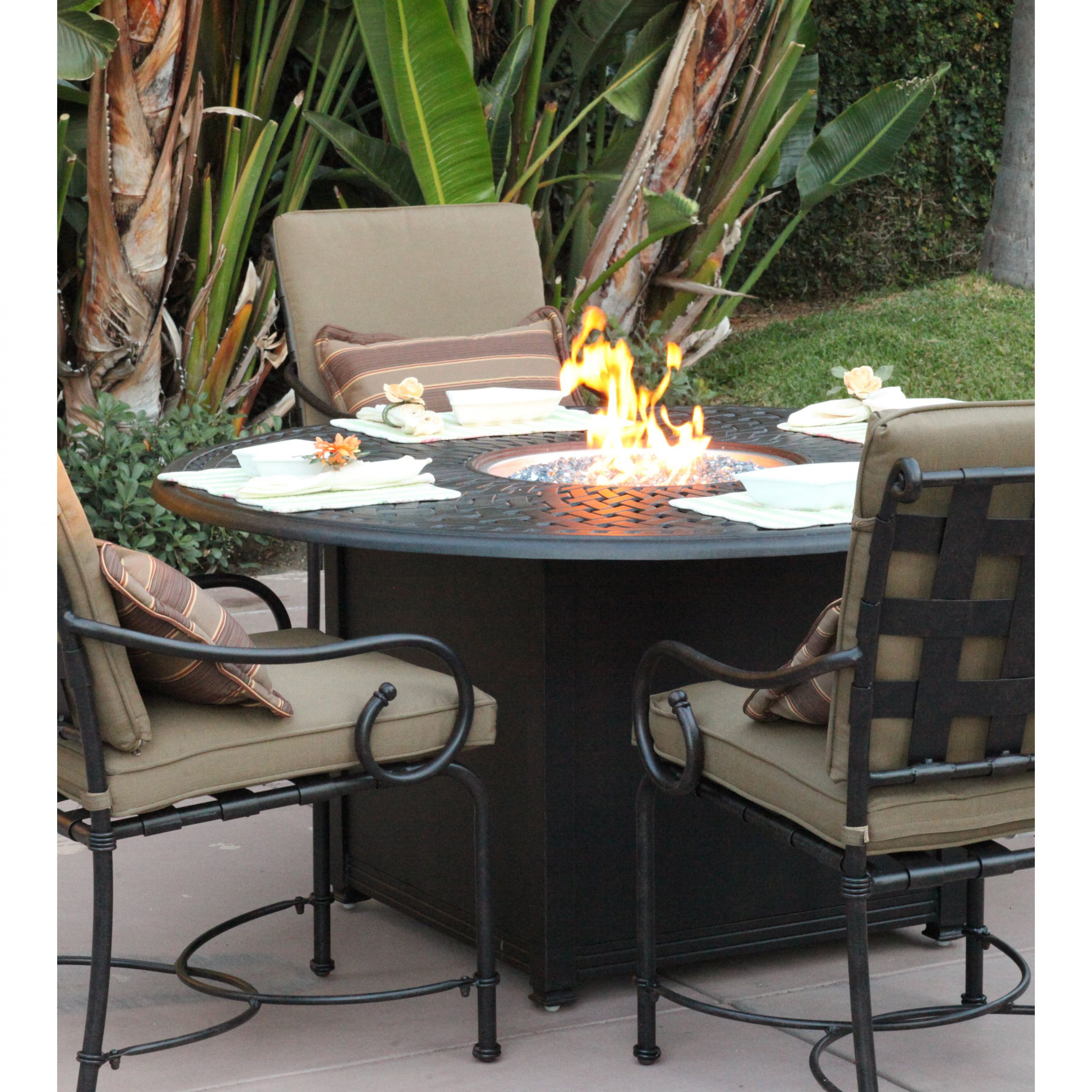 Patio Table With Fire Pit
 Darlee Series 60 Fire Pit Table & Reviews