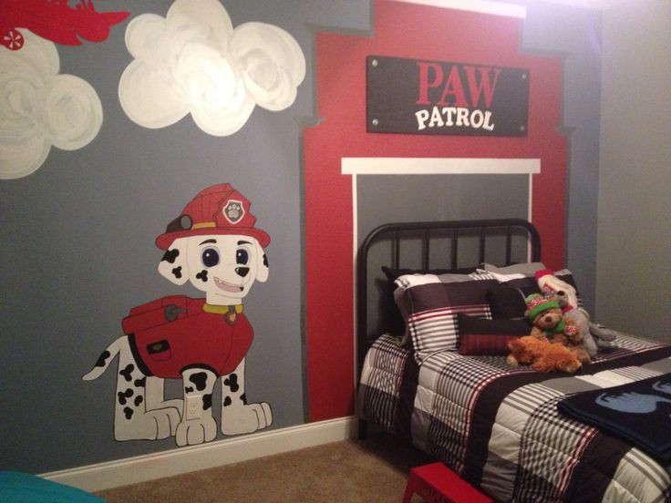 Paw Patrol Kids Room
 Paw patrol room for my son