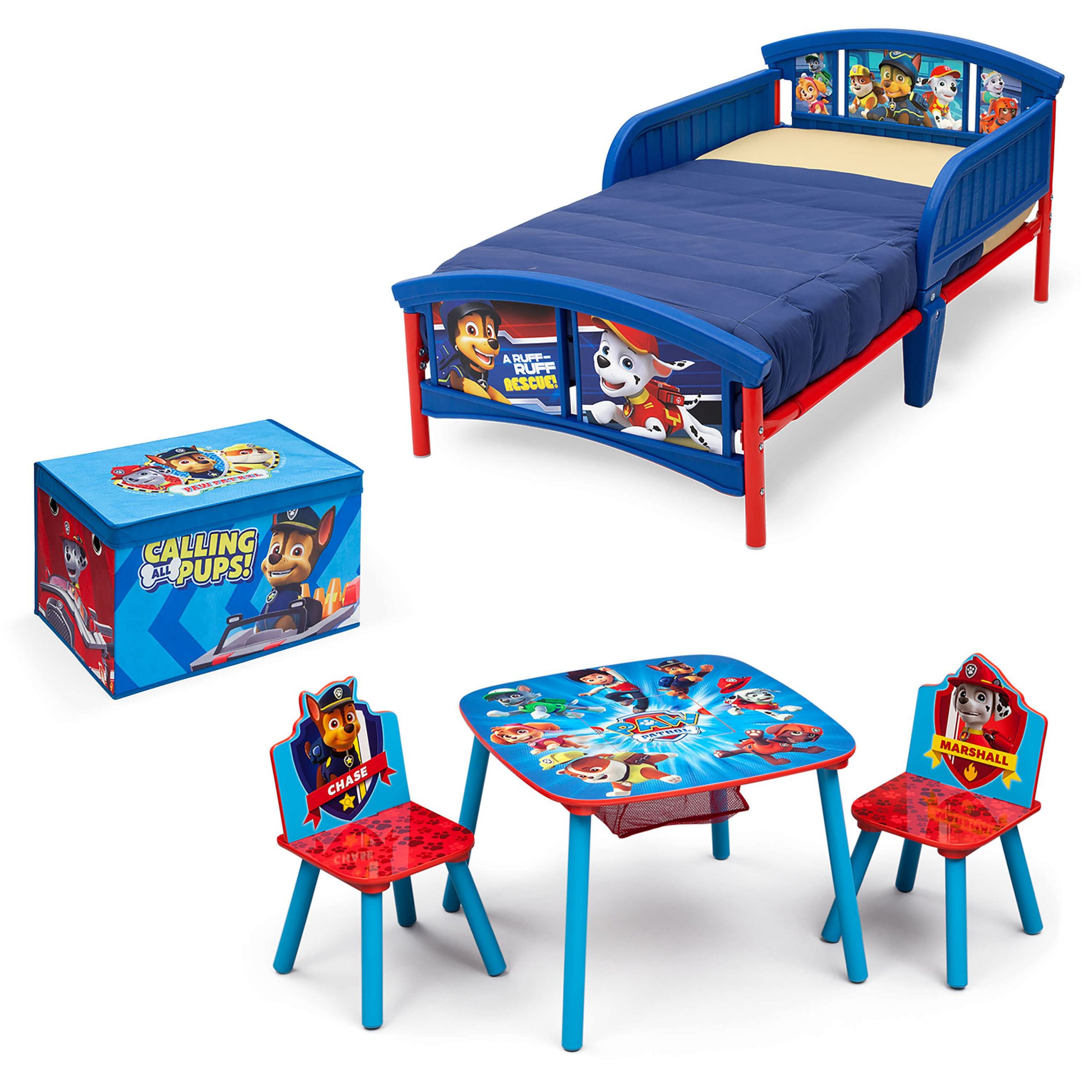 Paw Patrol Kids Room
 PAW Patrol Box Table Chairs Set Kids room dog toddler bed