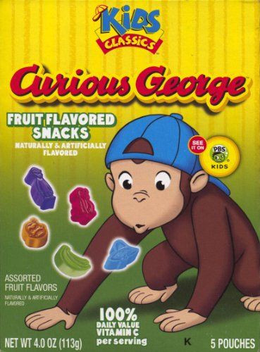 Pbs Kids Recipes
 Curious George Fruit Flavored Snacks 5 Pouches 3 Pack