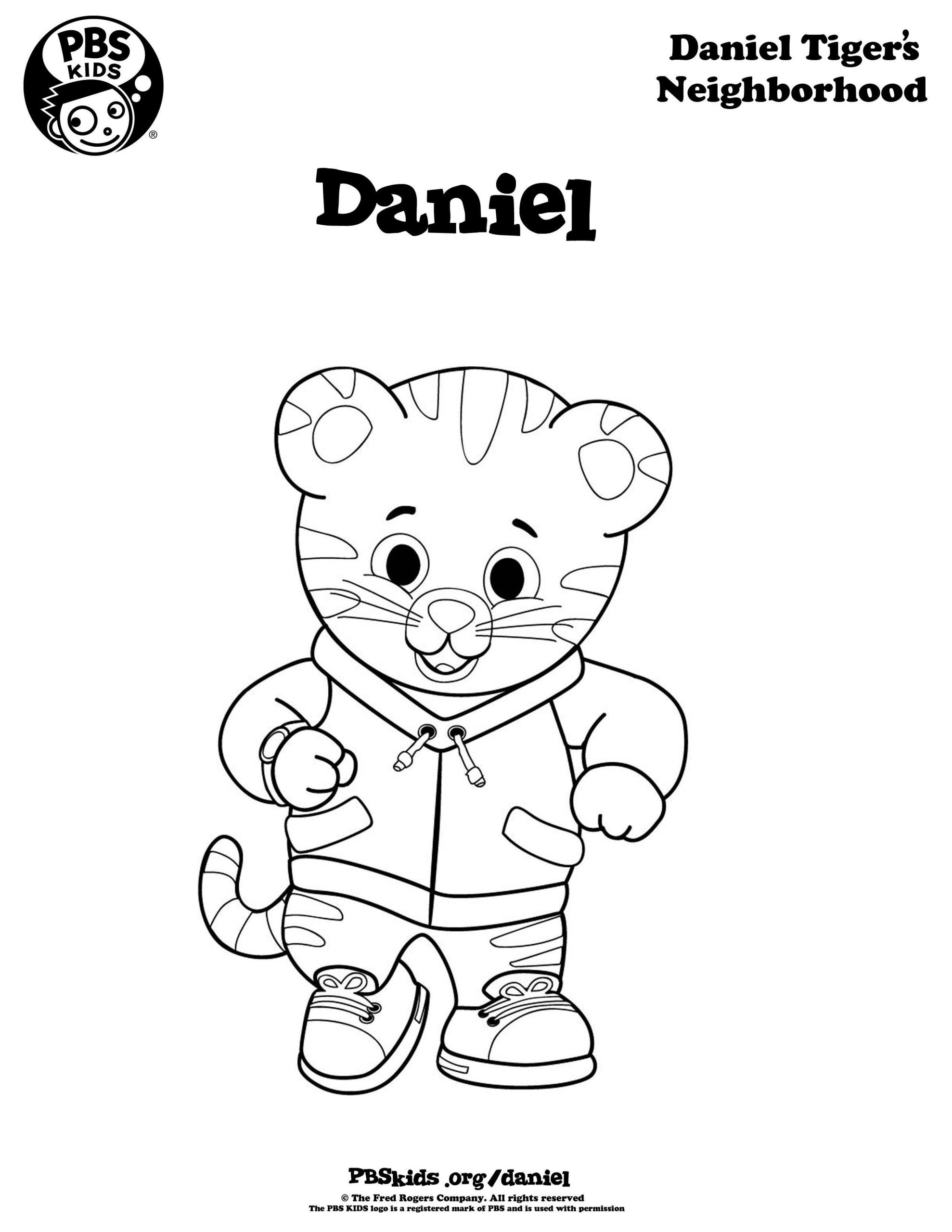 Pbskids.Org Coloring Pages
 Find tigertastic Daniel Tiger printables online PBS KIDS