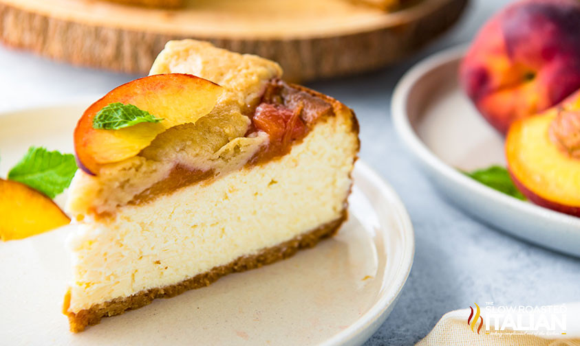 Peach Cobbler Cheesecake
 Peach Cobbler Cheesecake