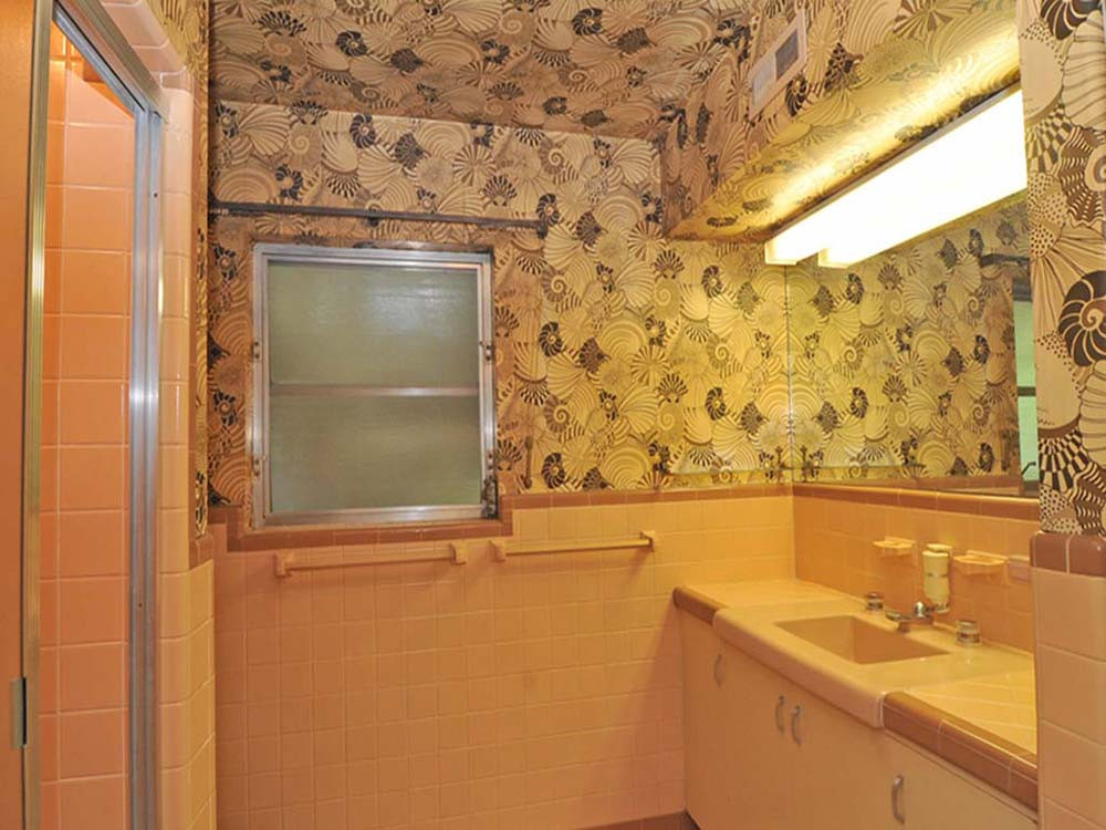 Peach Tile Bathroom
 Wilmington NC mid century modern time capsule 16 photos