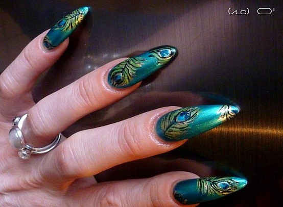 Peacock Feather Nail Art
 peacock feather nail art Nail Art Gallery