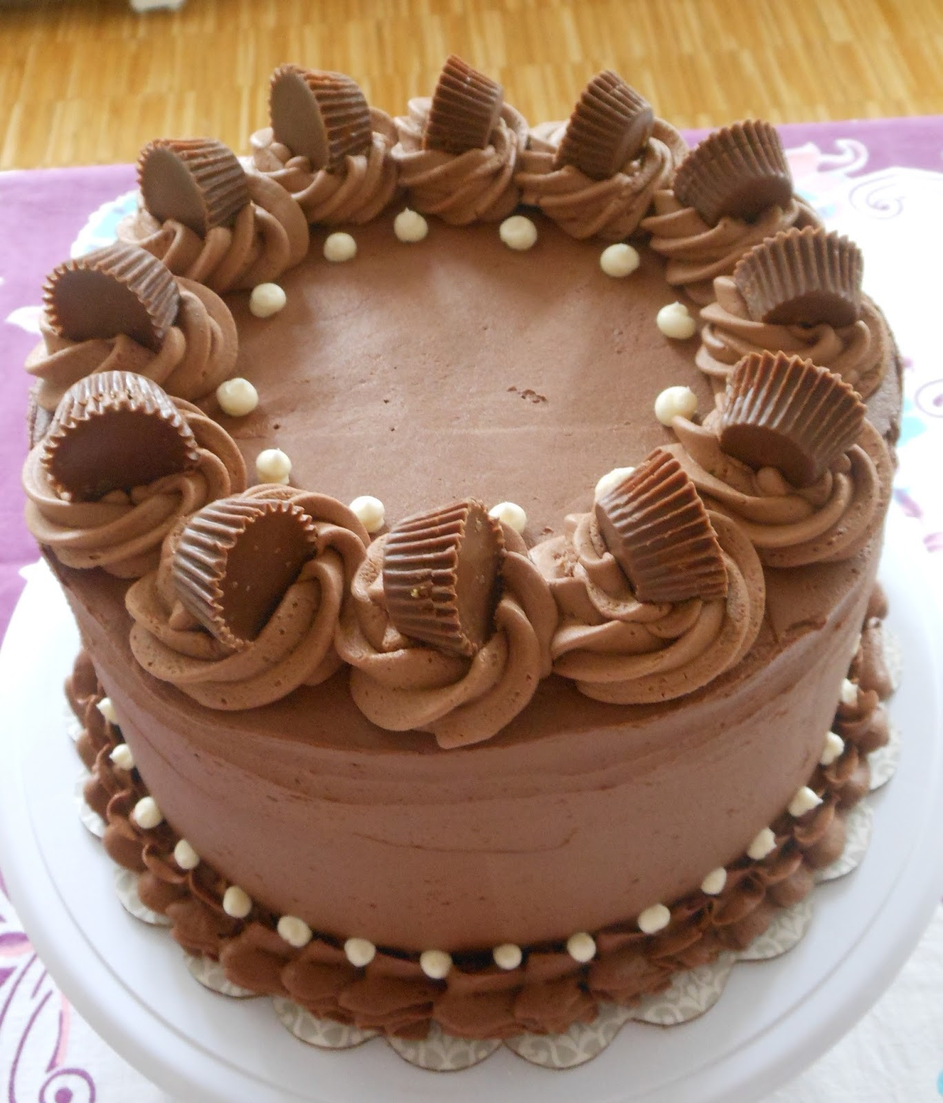 Peanut Butter Birthday Cake
 The Sugary Shrink Signature Chocolate Peanut Butter Cake