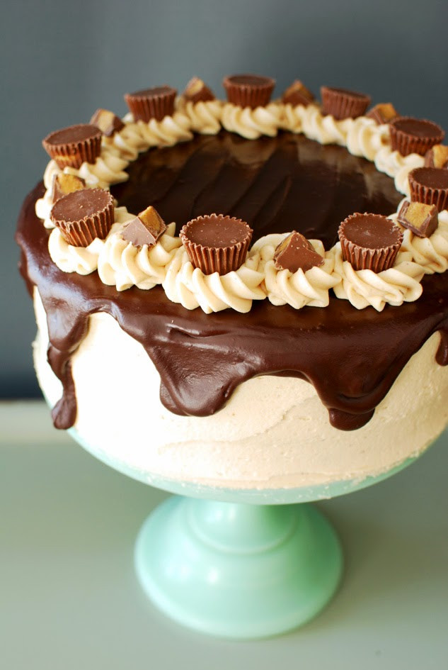 Peanut Butter Birthday Cake
 Chocolate Peanut Butter Birthday Cake Katie Cakes