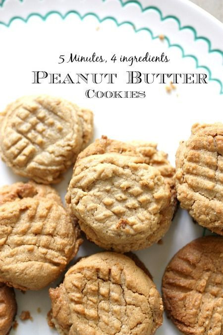 Peanut Butter Cookies Recipe Without Baking Soda
 Easy Peanut Butter Cookie Recipe without flour ly 4