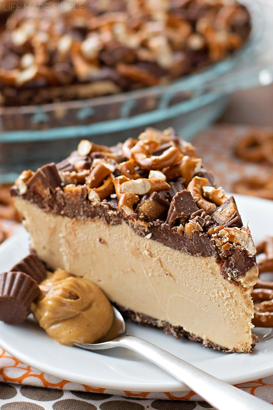 Peanut Butter Freezer Pie
 Frozen Peanut Butter Pretzel Pie Life Made Simple