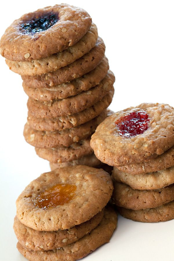 Peanut Butter Oatmeal Cookies No Shortening
 wholegreain peanut butter and jelly cookies