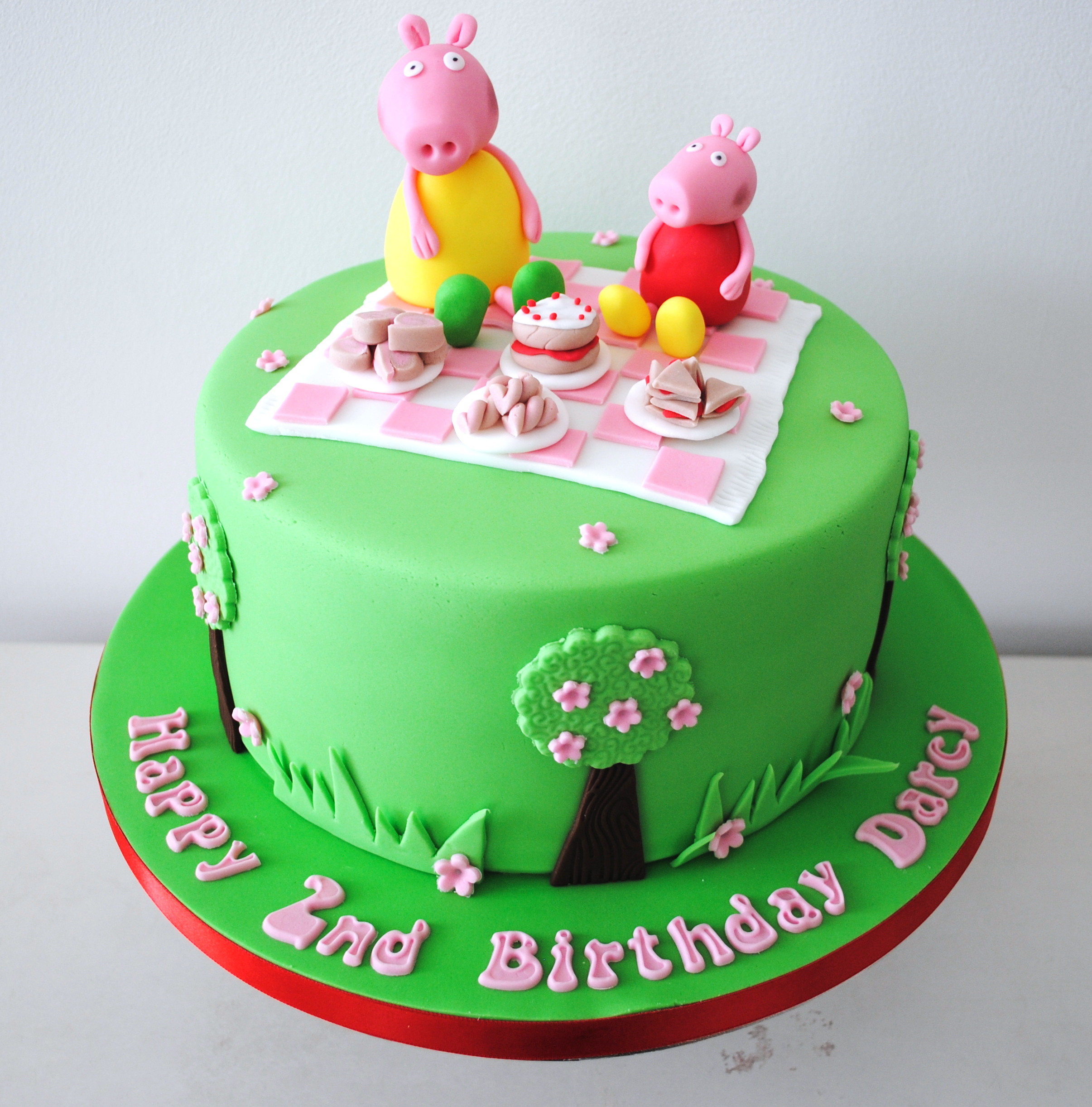 Peppa Pig Birthday Cakes
 Miss Cupcakes Blog Archive Peppa pig picnic birthday cake