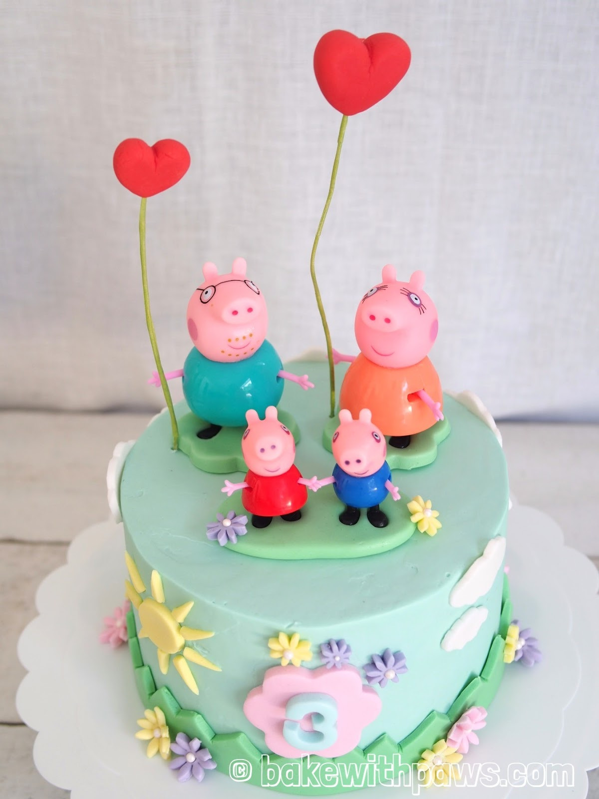 Peppa Pig Birthday Cakes
 Peppa Pig Birthday Cake BAKE WITH PAWS