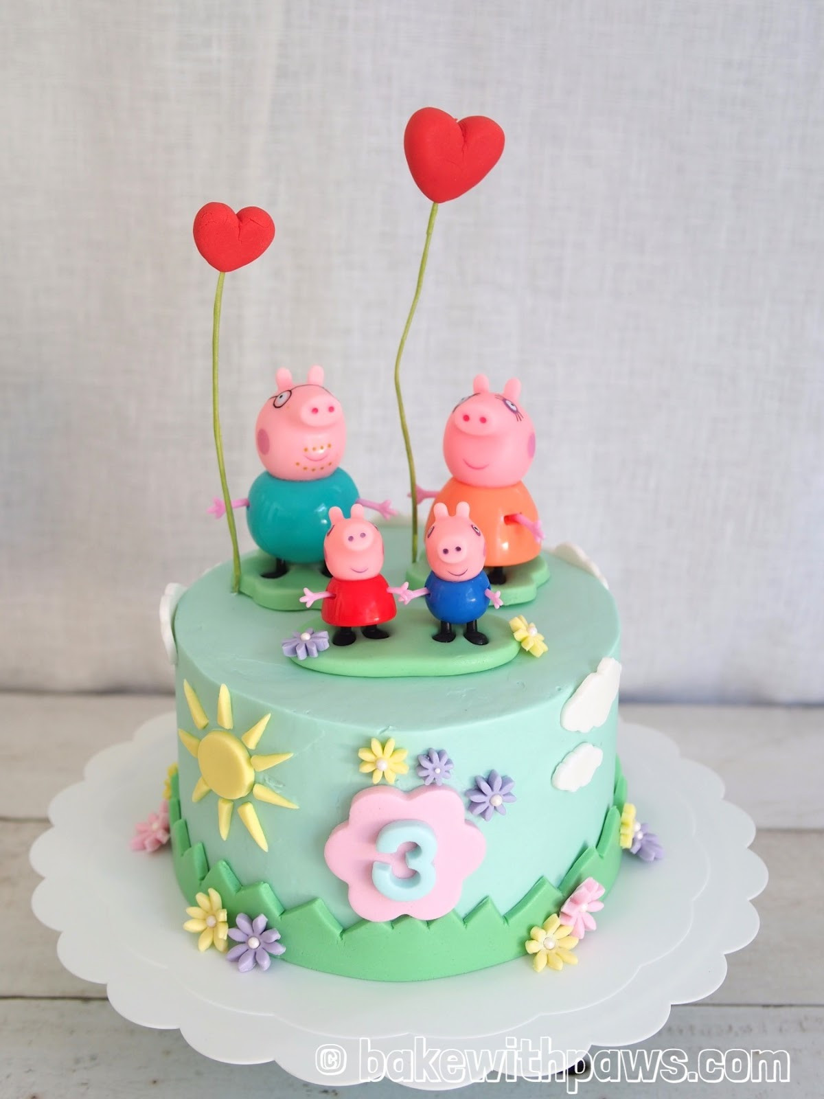 Peppa Pig Birthday Cakes
 Peppa Pig Birthday Cake BAKE WITH PAWS