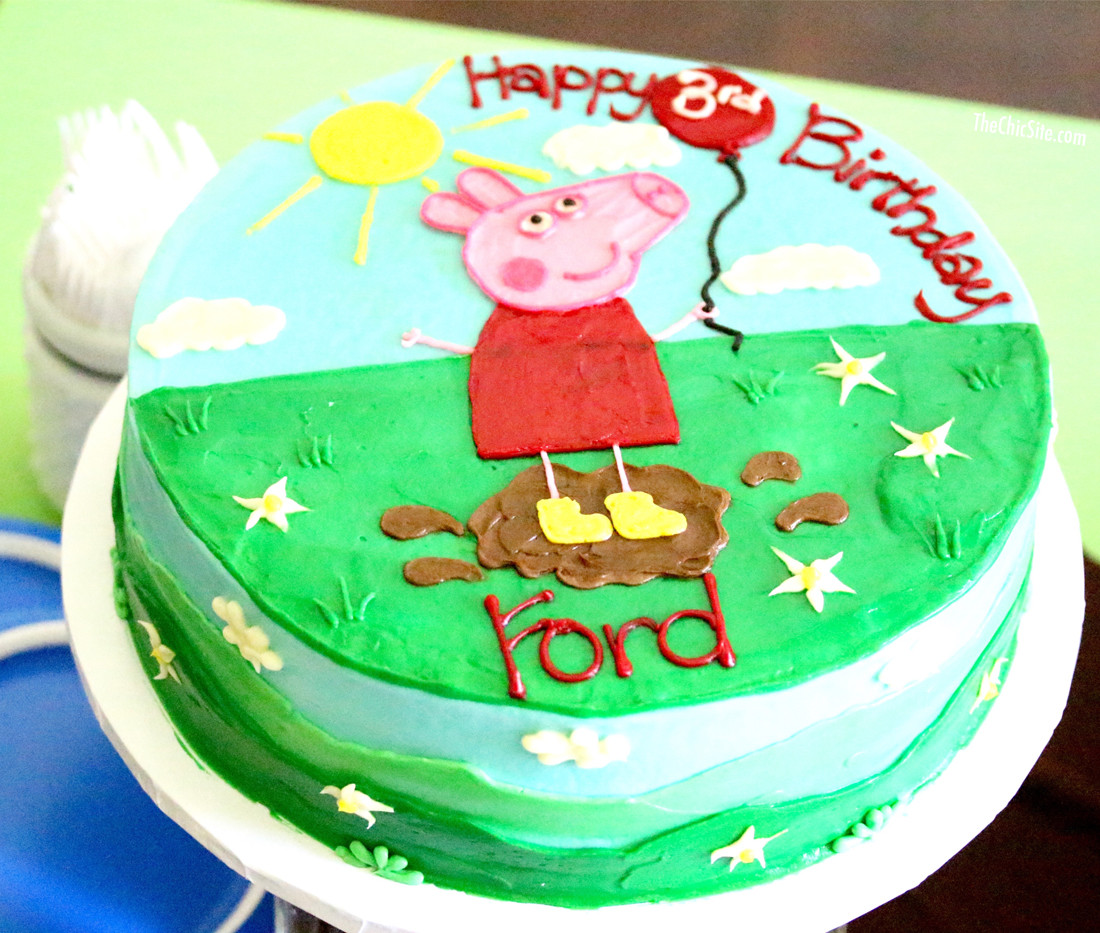 Peppa Pig Birthday Cakes
 Peppa Pig Party The Chic Site