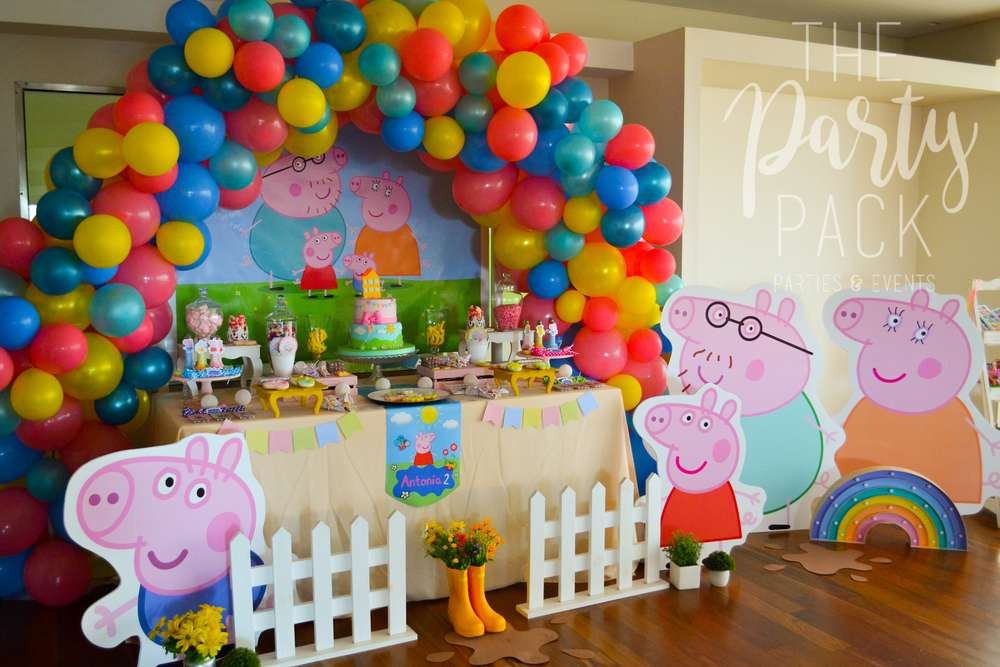 Peppa Pig Decorations Birthday
 Peppa Pig Birthday Party Ideas 4 of 35