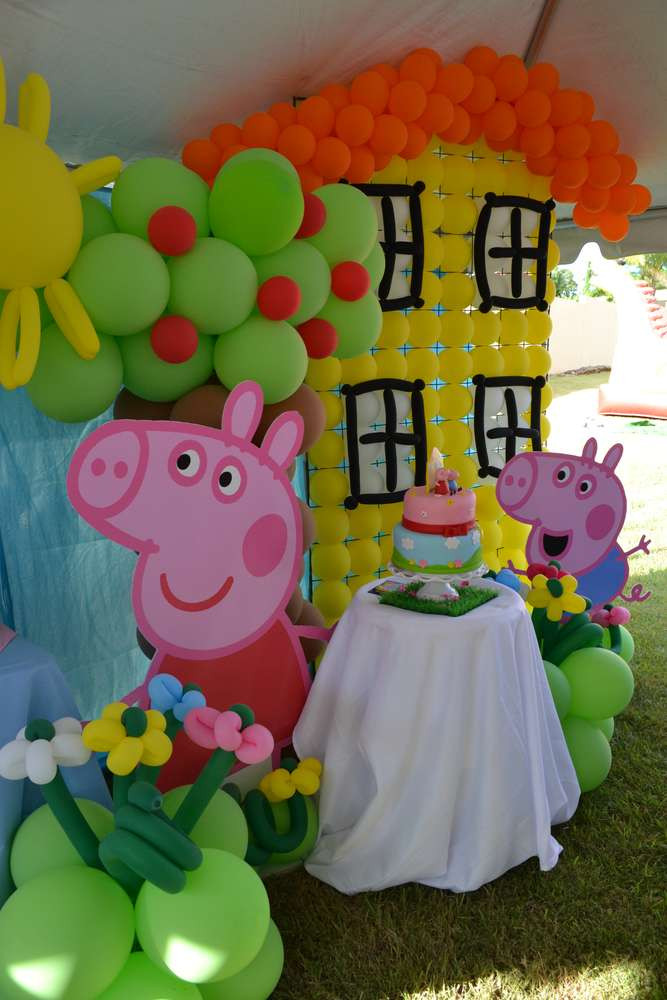 Peppa Pig Decorations Birthday
 Peppa Pig First Birthday Party Decor Kid Transit