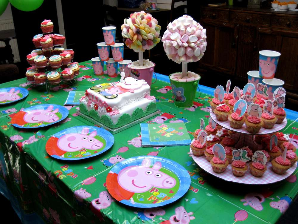 Peppa Pig Decorations Birthday
 Peppa Pig Birthday Party Ideas 1 of 9