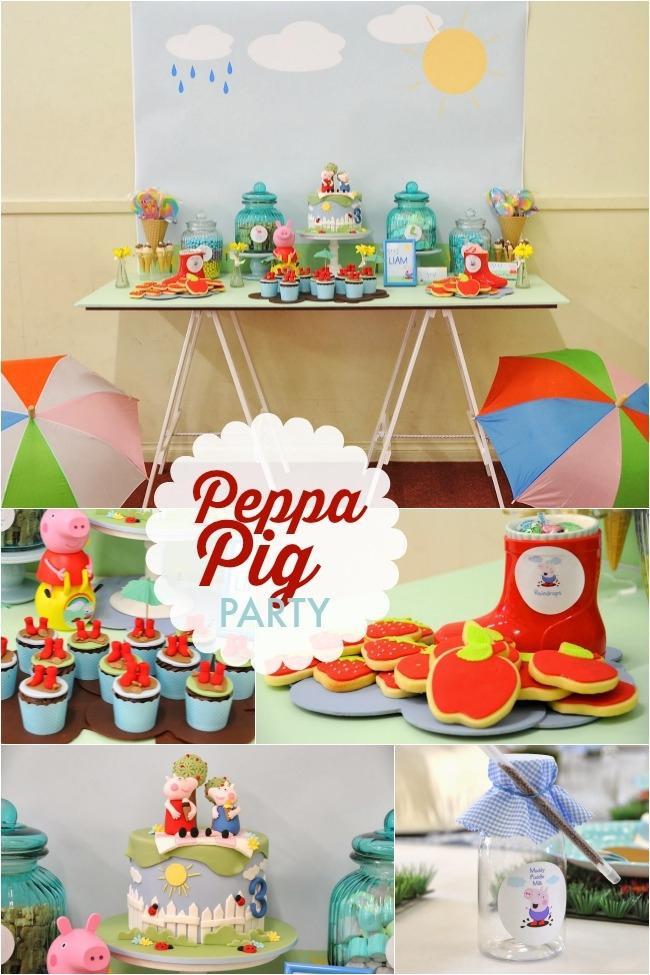 Peppa Pig Decorations Birthday
 Puddle Jumping Boy s Birthday Party Fun with Peppa Pig