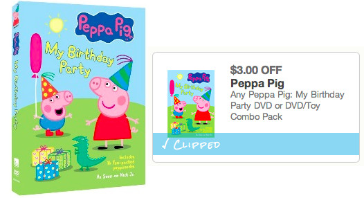 Peppa Pig My Birthday Party
 Tar Peppa Pig My Birthday Party DVD ly $3 With