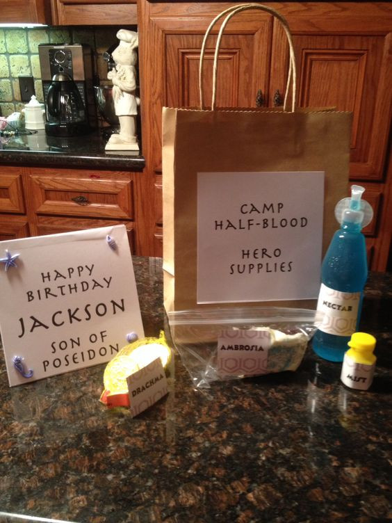 Percy Jackson Birthday Party
 Percy Jackson birthday party favors hero supplies