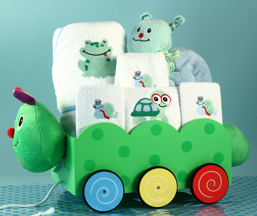 Personalized Baby Boy Gifts
 Unique Baby Boy Gift Caterpillar Wagon Gift Set