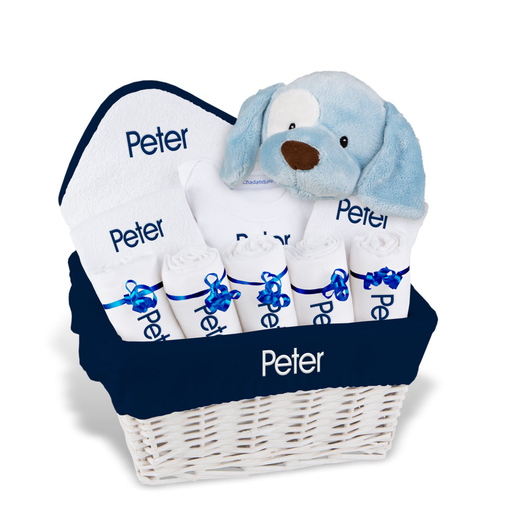 Personalized Baby Boy Gifts
 Personalized Baby Gift Basket Baby Boy Gift Basket 2 Bibs
