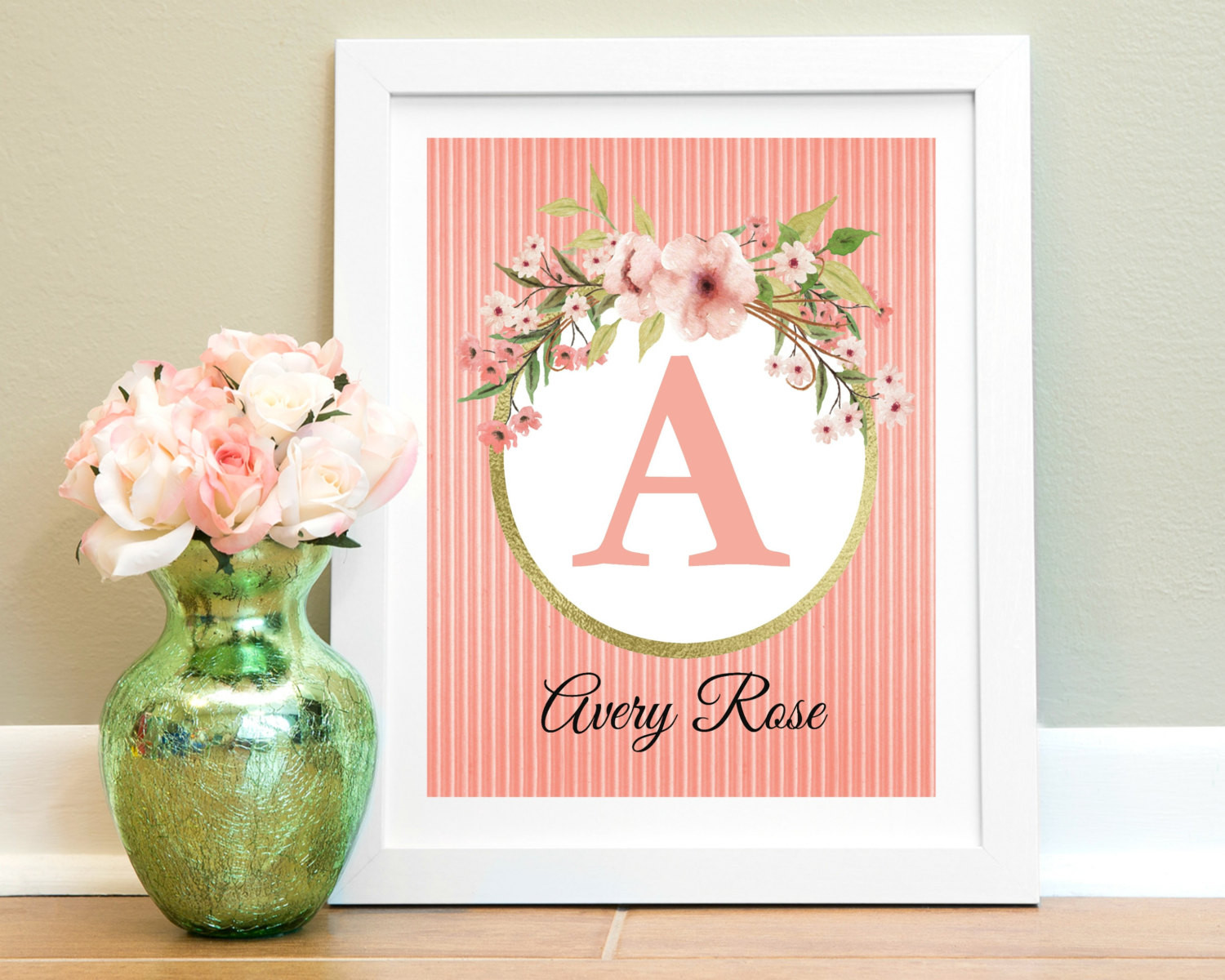 Personalized Baby Wall Decor
 Custom Nursery Print Baby Girl Nursery Wall Decor Nursery