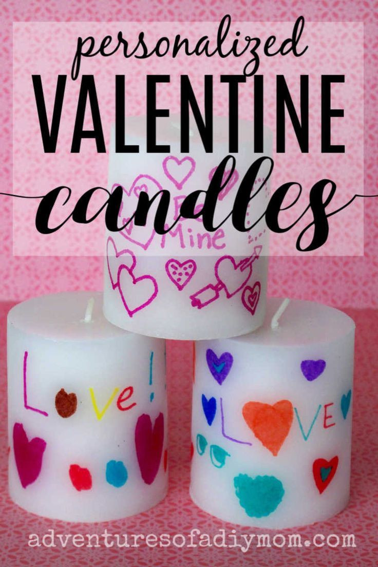 Personalized Valentine Gift For Kids
 Personalized Valentines Candles