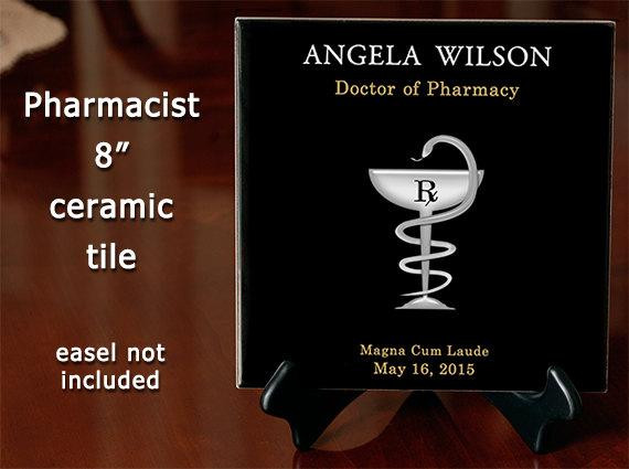 Pharmacist Graduation Gift Ideas
 Pharmacist PharmD Graduation Gift Personalized Ceramic Tile