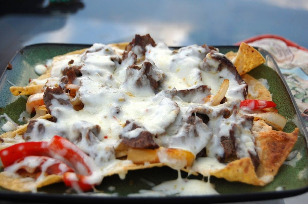 Philly Cheese Steak Nachos
 A Buck s Blogography Loaded Philly Cheese Steak Nachos