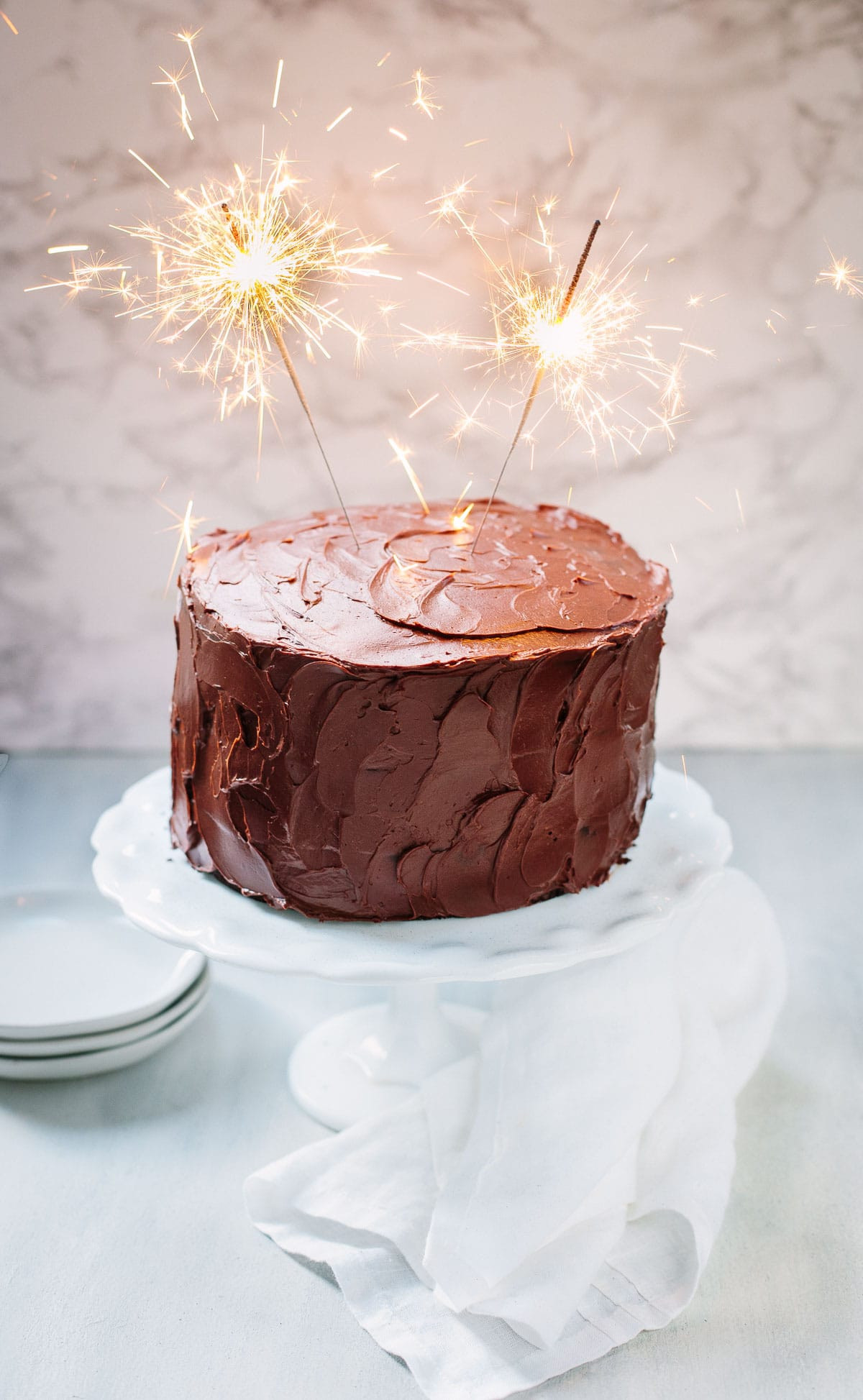 Picture Of A Birthday Cake
 Chocolate Birthday Cake with Chocolate Ganache