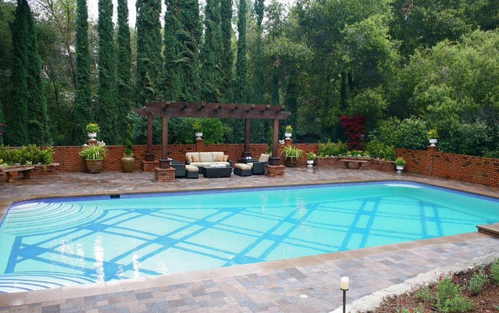 Pictures Of Backyard Pools
 seating area by your inground pool
