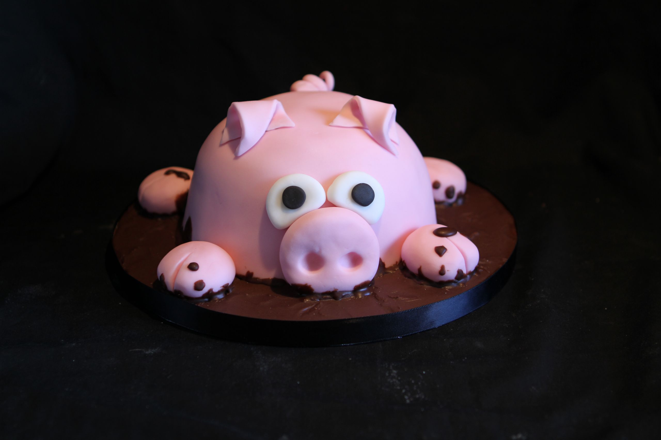 Pig Birthday Cake
 A Pig Birthday Cake