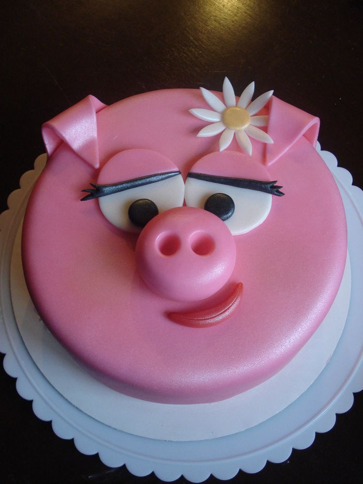 Pig Birthday Cake
 Piglet Birthday Cakes