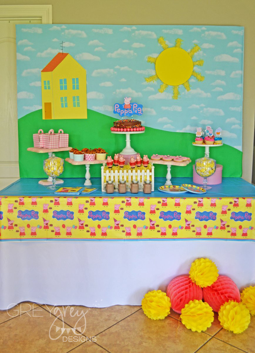 Pig Birthday Party
 GreyGrey Designs My Parties Peppa Pig Party